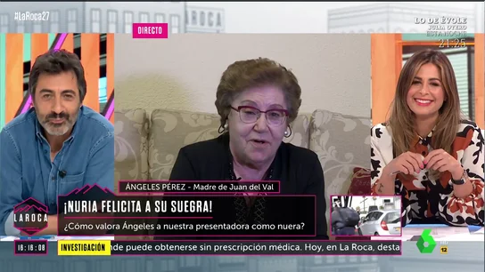 La reacción de Nuria Roca al oír lo que su suegra opina de ella La reacción de Nuria Roca al oír lo que su suegra opina de ella