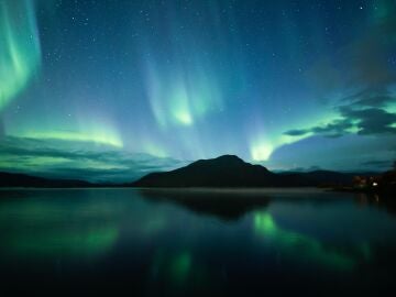 Aurora boreal vista desde la Tierra