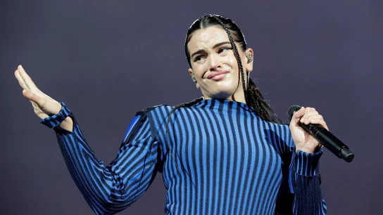 Rosalía durante un concierto de la gira 'Motomami' Rosalía durante un concierto de la gira 'Motomami'