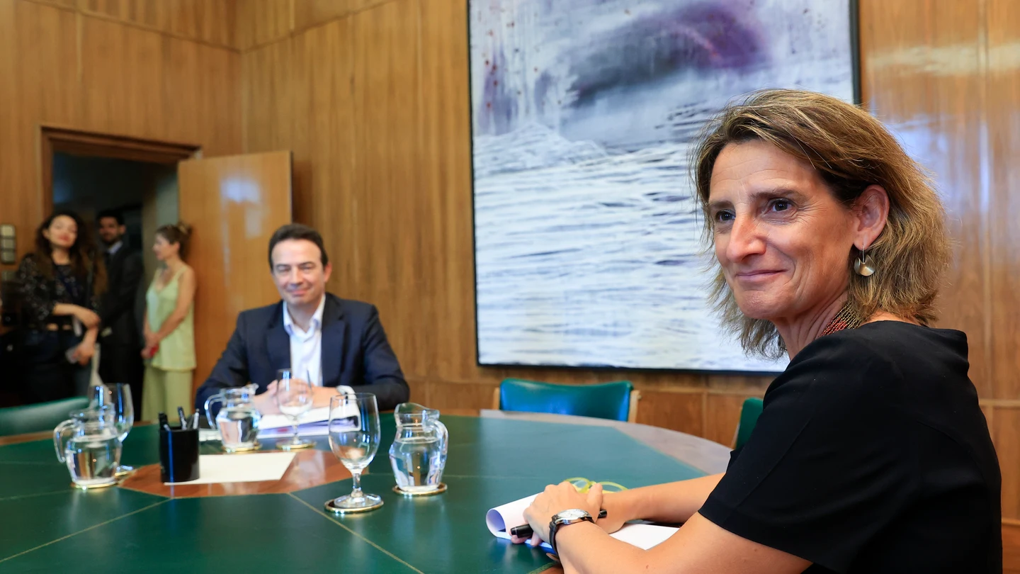 Teresa Ribera se reúne con el consejero delegado de Enagás, Arturo Gonzalo Aizpiri Teresa Ribera se reúne con el consejero delegado de Enagás, Arturo Gonzalo Aizpiri