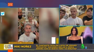 Miki Núñez conecta en directo con Zapeando para dar una "exclusiva" que sorprende a Lorena Castell