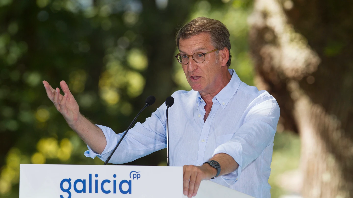 Feijóo en un acto del PP en Galicia Feijóo en un acto del PP en Galicia
