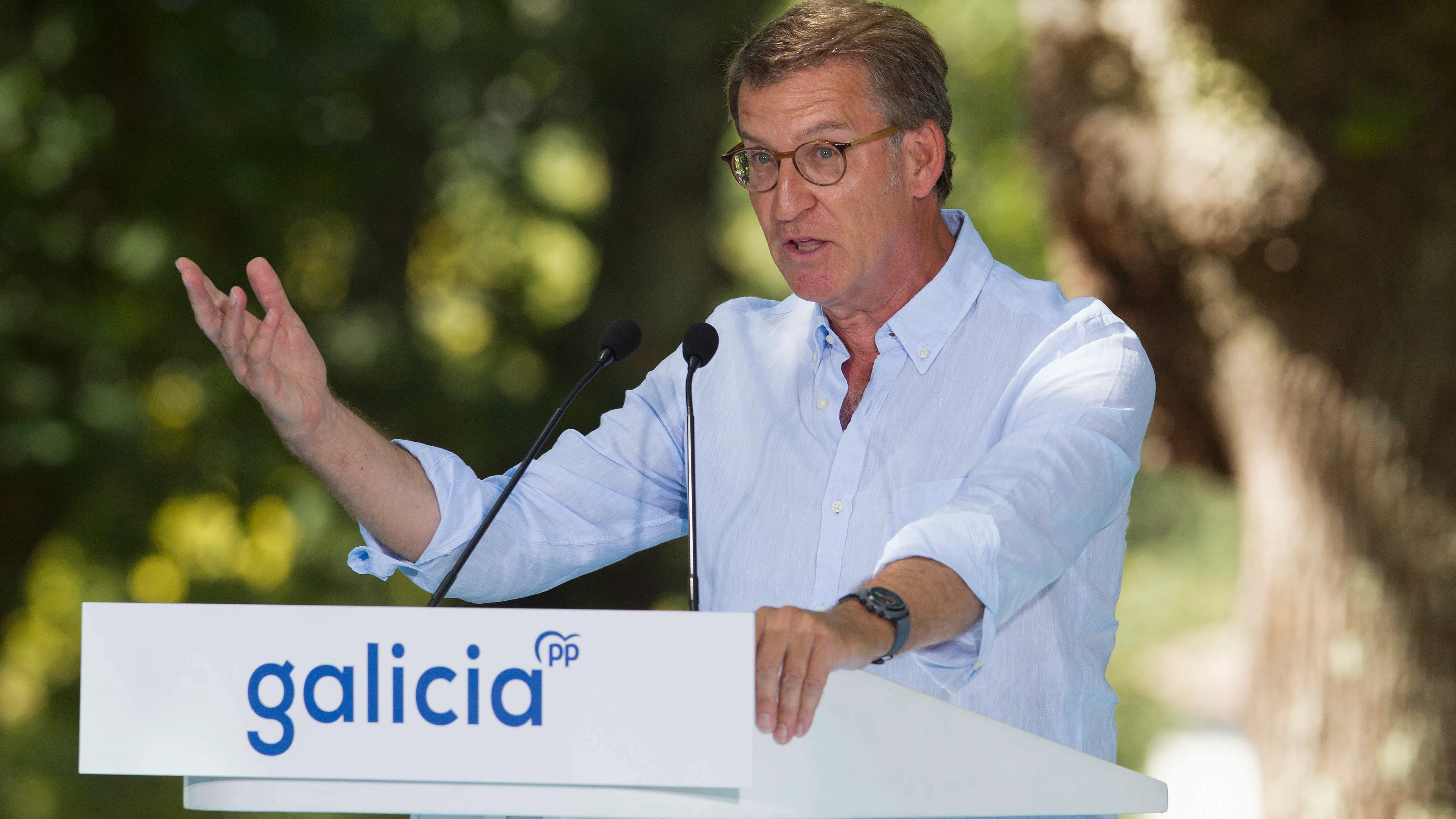 Feijóo en un acto del PP en Galicia