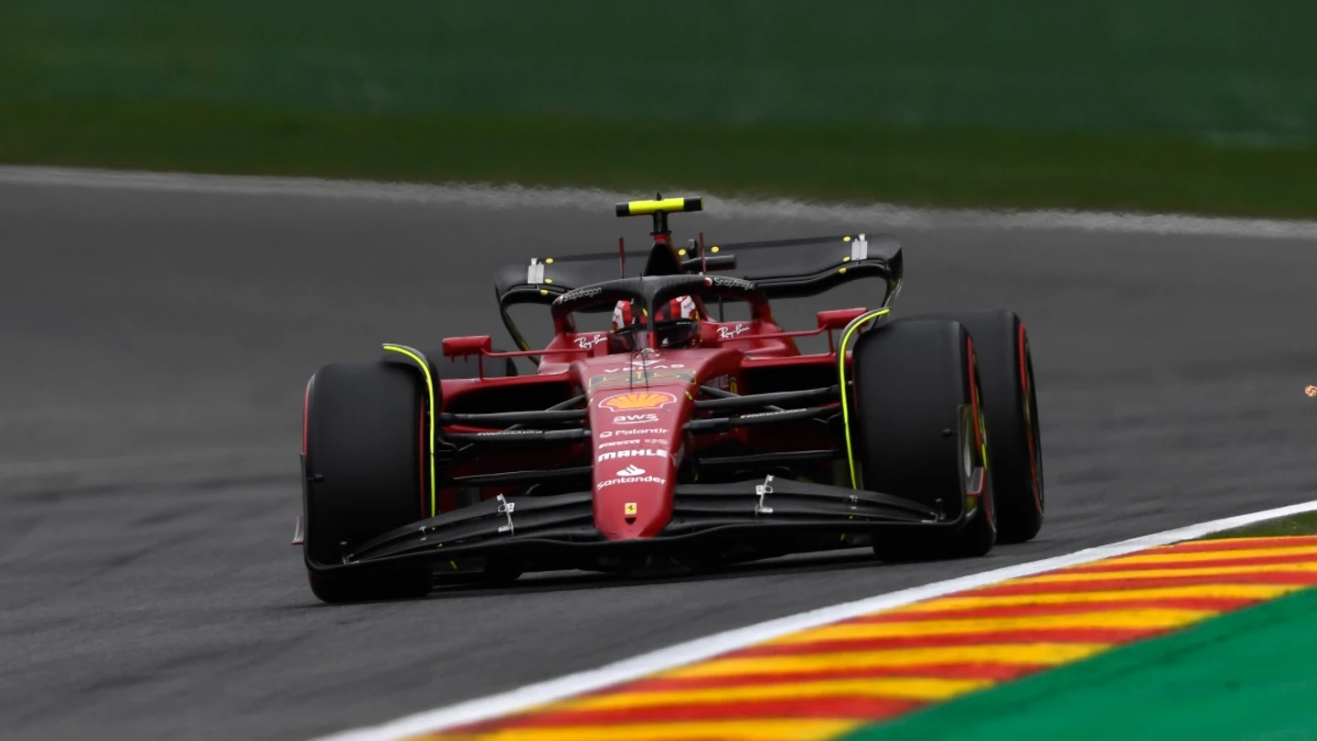 Carlos Sainz durante la clasificación de Spa Carlos Sainz durante la clasificación de Spa