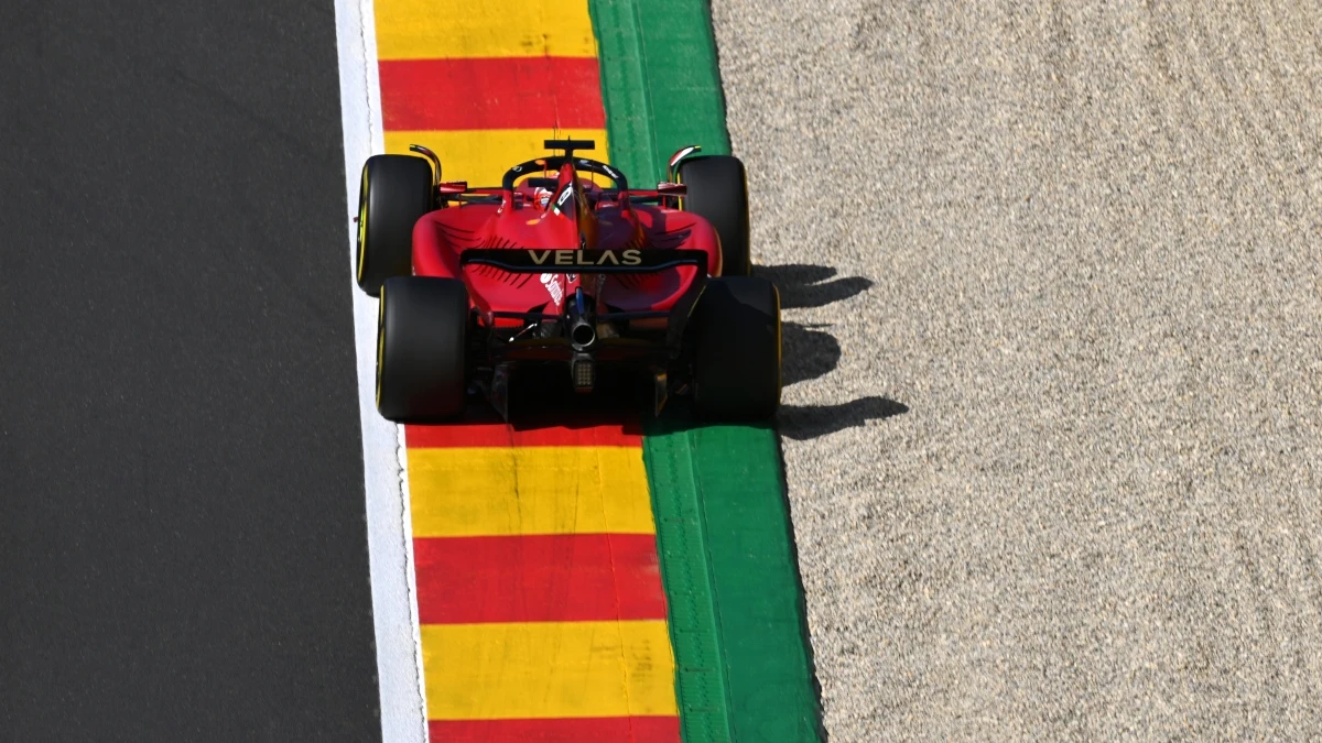 Charles Leclerc durante el GP de Bélgica