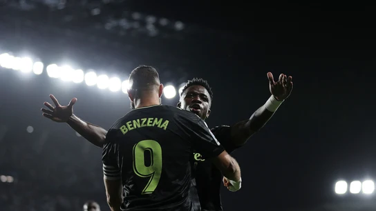 Karim Benzema y Vinicius Jr Karim Benzema y Vinicius Jr