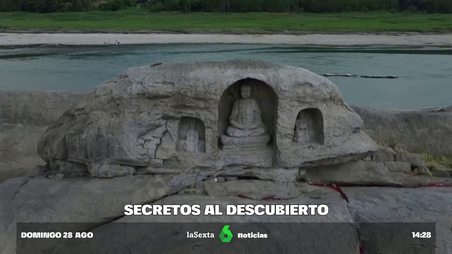 La sequía deja al descubierto grandes 'tesoros' alrededor del mundo SEQUÍA + TESOROS
