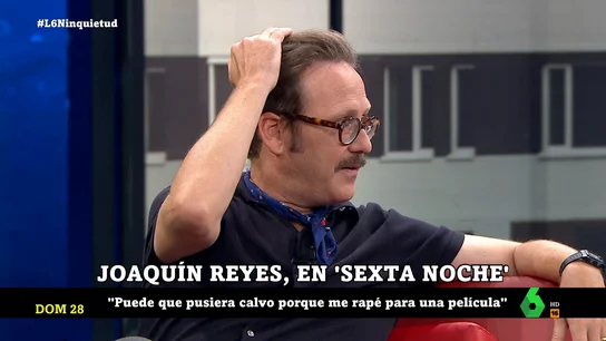 "No me he puesto pelo, se me ve la coronilla": Joaquín Reyes responde a lo que los espectadores buscan sobre él en Internet "No me he puesto pelo, se me ve la coronilla": Joaquín Reyes responde a lo que los espectadores buscan sobre él en Internet