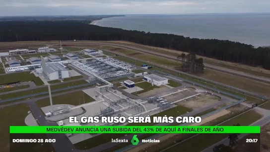 Dmitri Medvédev pronostica un precio de 5.000 euros por cada mil metros cúbicos de gas para finales de año Dmitri Medvédev pronostica un precio de 5.000 euros por cada mil metros cúbicos de gas para finales de año