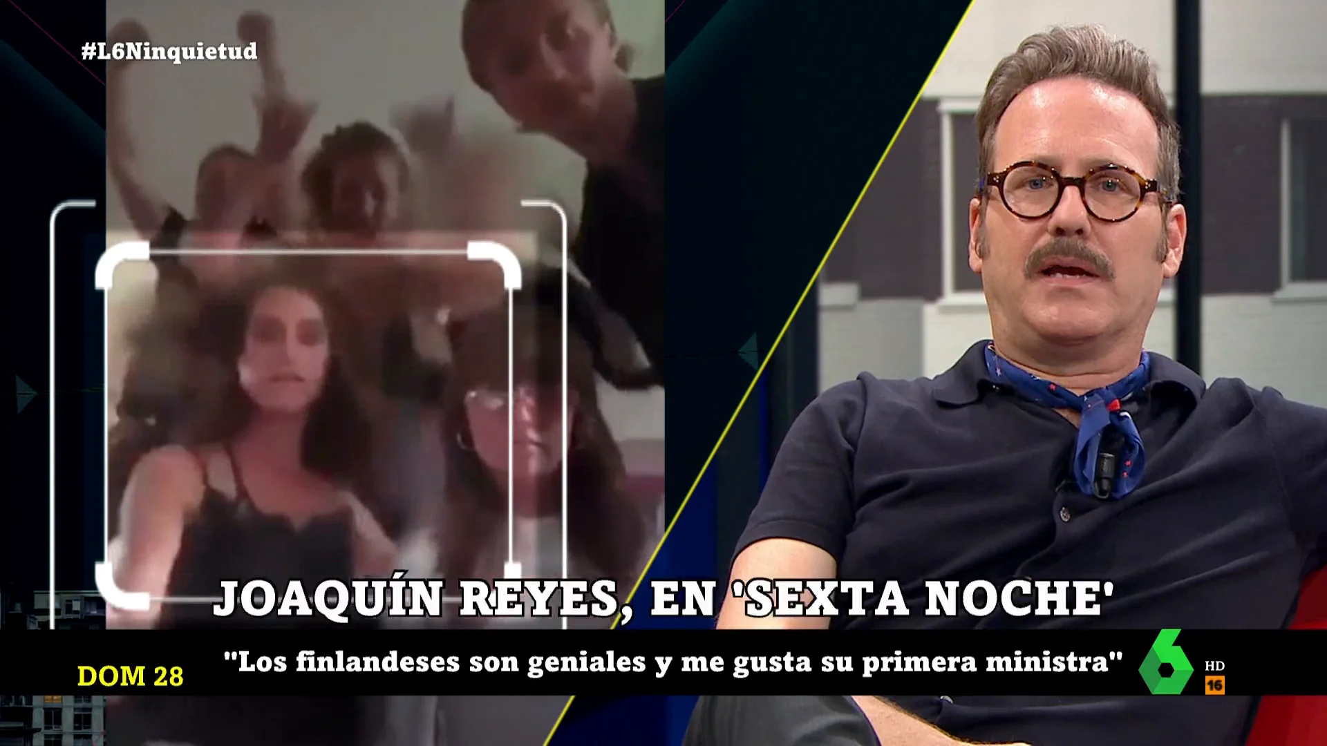 Joaquín Reyes: "Lo que han hecho con la primera ministra de Finlandia se llama machismo"