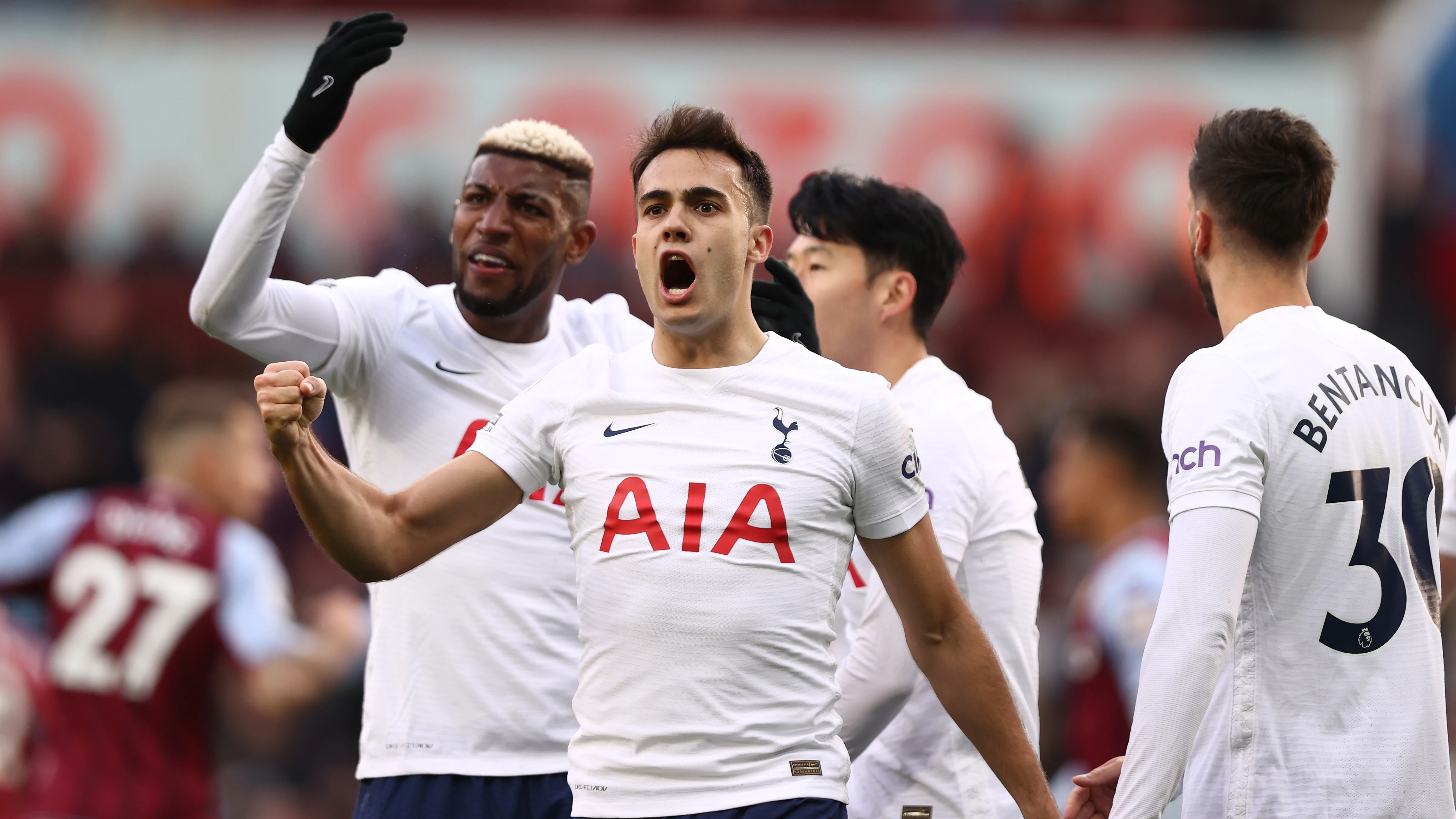 Sergio Reguilón, con el Tottenham