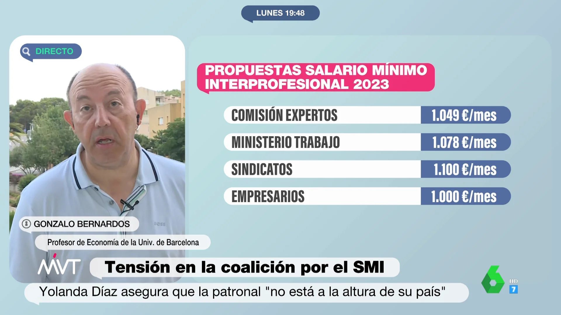 Bernardos apunta qué hay tras el rechazo de la patronal a subir el SMI: "Cree que va a llegar el PP"