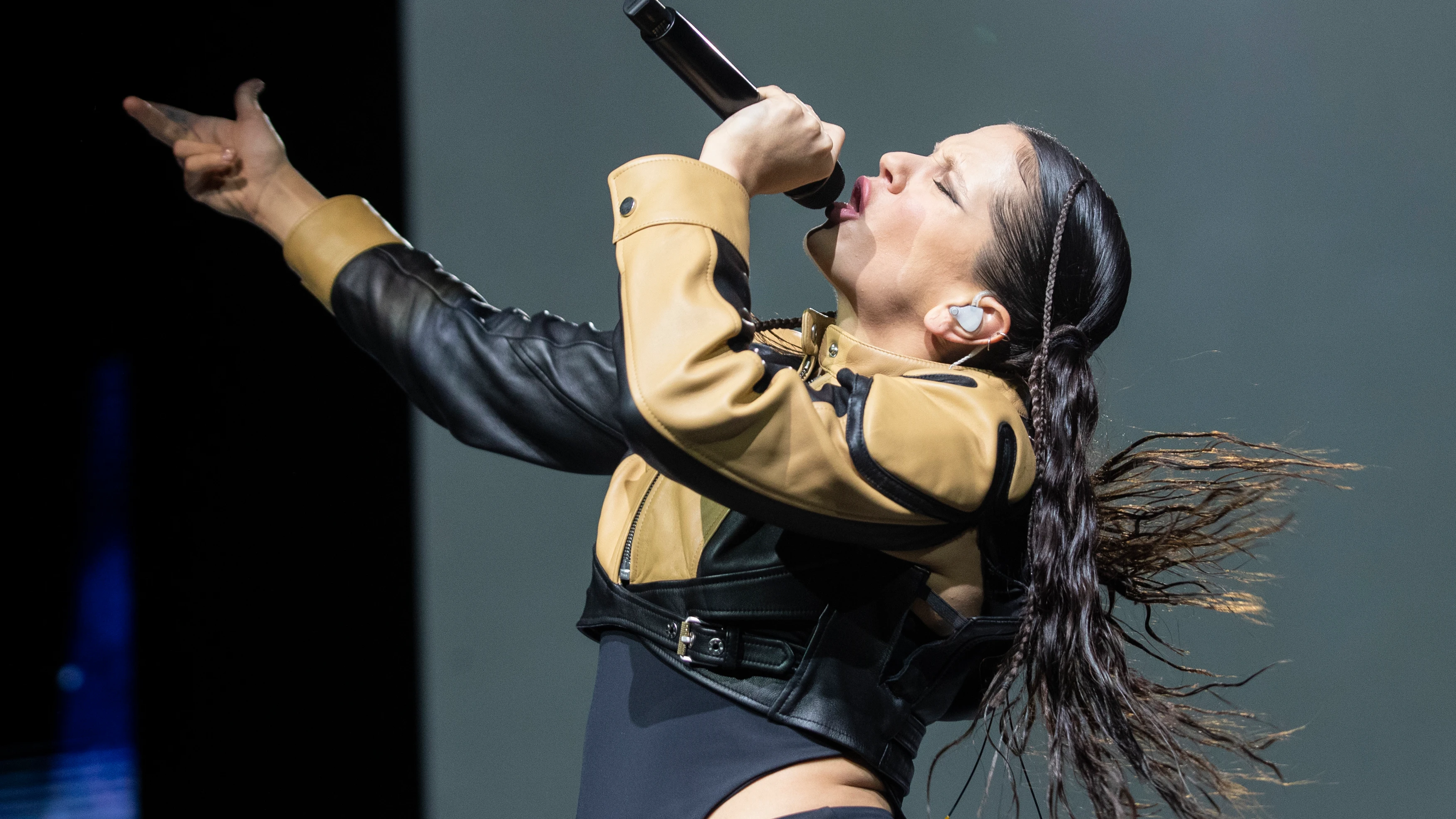 Rosalía, durante su concierto en Chile