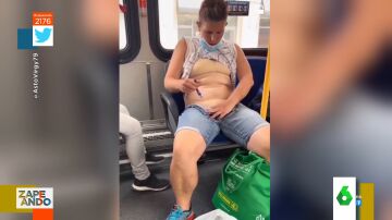 El impactante vídeo en el que una mujer se rasura sus partes íntimas en pleno vagón de Metro