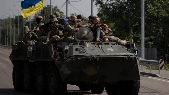 Un carro de combate del Ejército ucraniano. Un carro de combate del Ejército ucraniano.