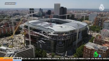 El espectacular vídeo del avance las obras del Santiago Bernabéu