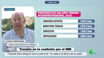 La receta de Gonzalo Bernardos para subir el salario mínimo con "prudencia"