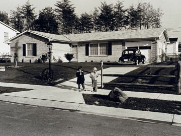Barrio residencial estadounidense. 1950