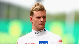 Mick Schumacher, durante el GP de Bélgica