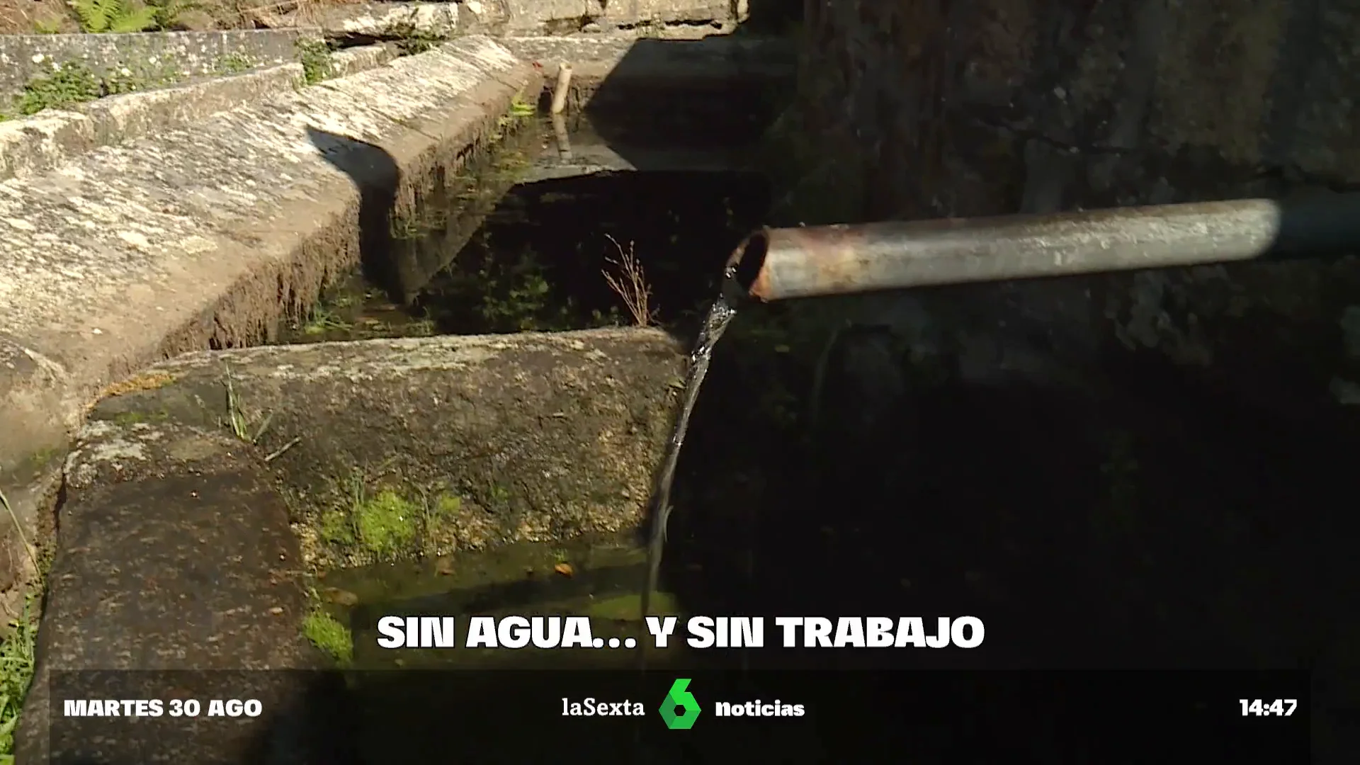 Sin agua y sin trabajo