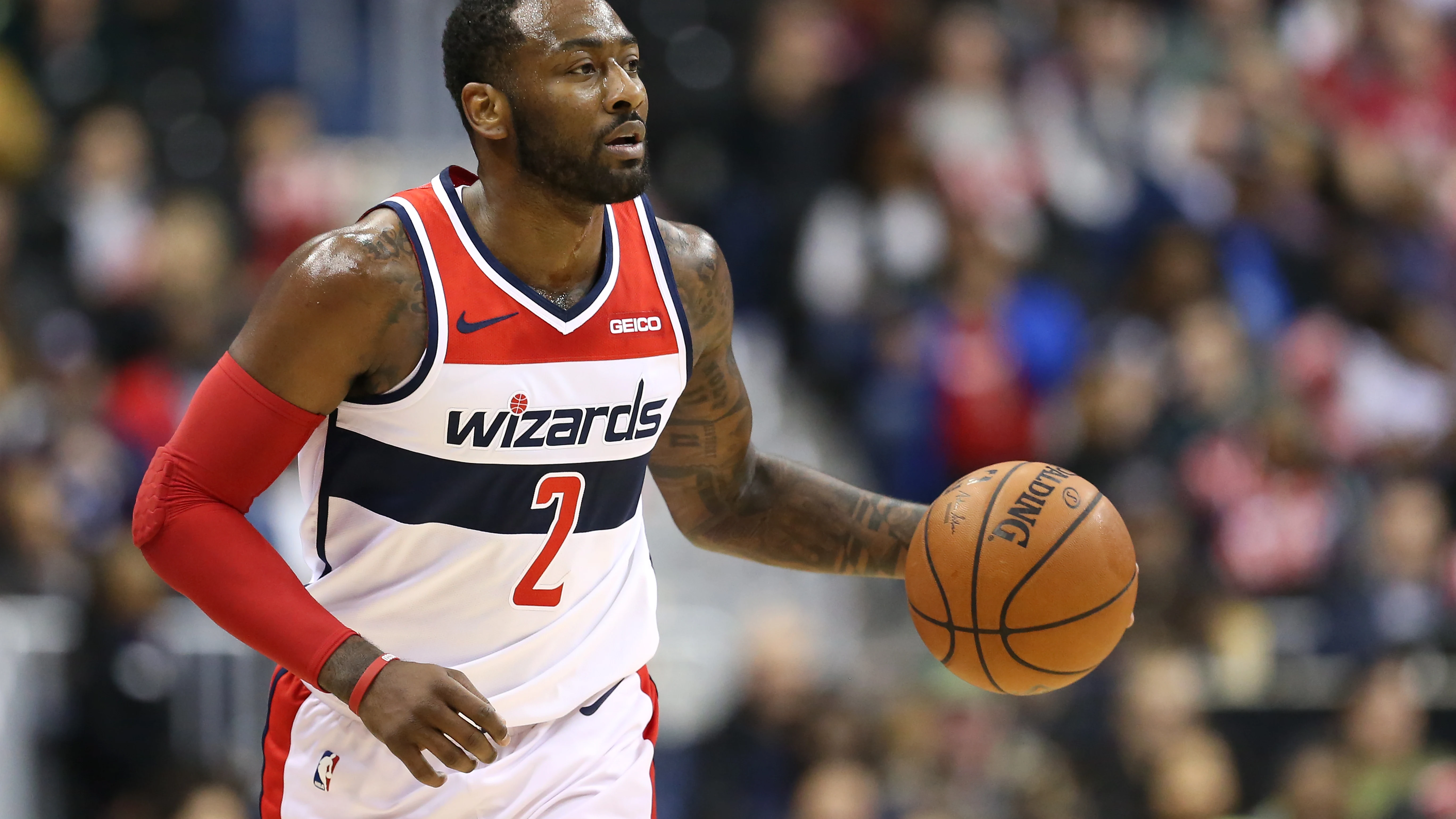 John Wall, durante un partido de la NBA