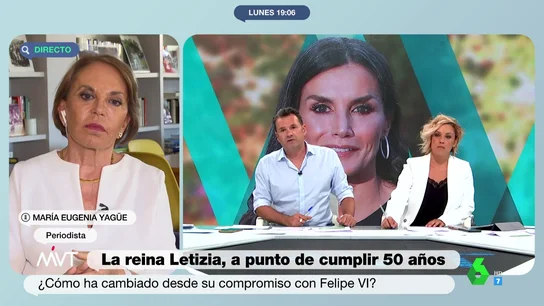 La reflexión de María Eugenia Yagüe sobre "los ahorros" de Letizia: "Falta transparencia" La reflexión de María Eugenia Yagüe sobre "los ahorros" de Letizia: "Falta transparencia"