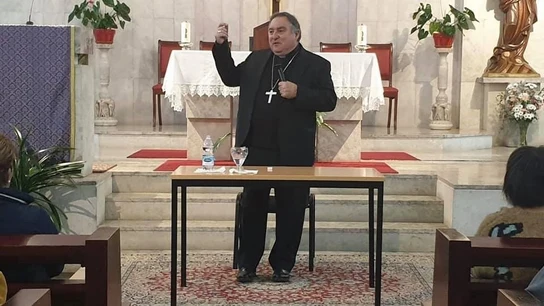 José Mazuelos, obispo de Canarias. José Mazuelos, obispo de Canarias.