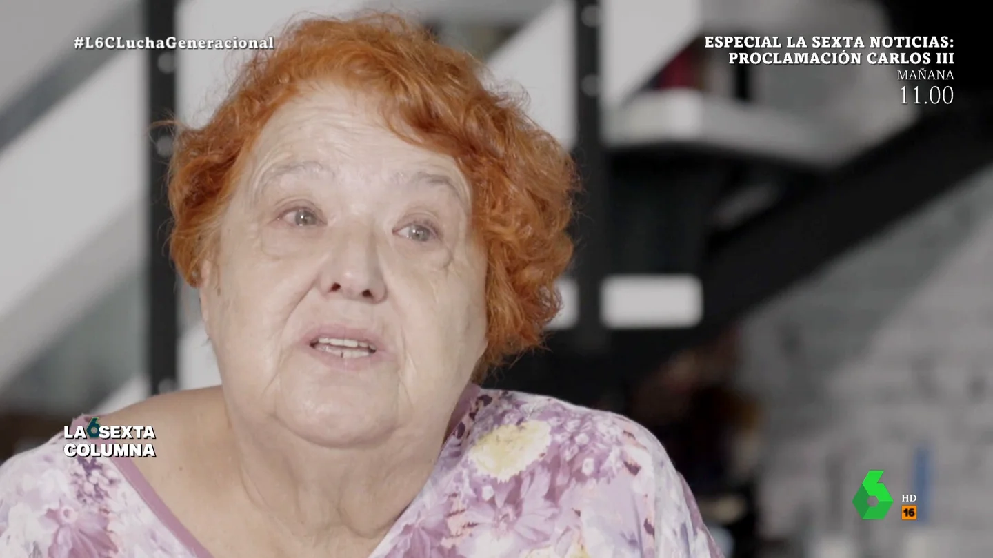 El mensaje de una jubilada a los jóvenes españoles: "No os hemos educado para luchar, pero si no lo hacéis, no tendréis futuro" (*) Desde laSexta.com estamos recuperando los mejores momentos de la hemeroteca de laSexta Columna.
