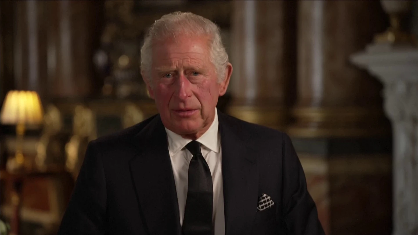 El rey Carlos III, en su discurso a la nación. El rey Carlos III, en su discurso a la nación.