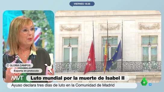 Luto "excesivo" por Isabel II y banderas mal colocadas: los errores de protocolo de la Comunidad de Madrid Luto "excesivo" por Isabel II y banderas mal colocadas: los errores de protocolo de la Comunidad de Madrid