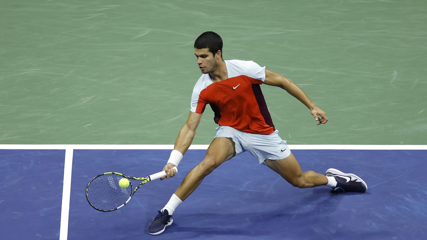 Carlos Alcaraz durante la semifinal del US Open Carlos Alcaraz durante la semifinal del US Open