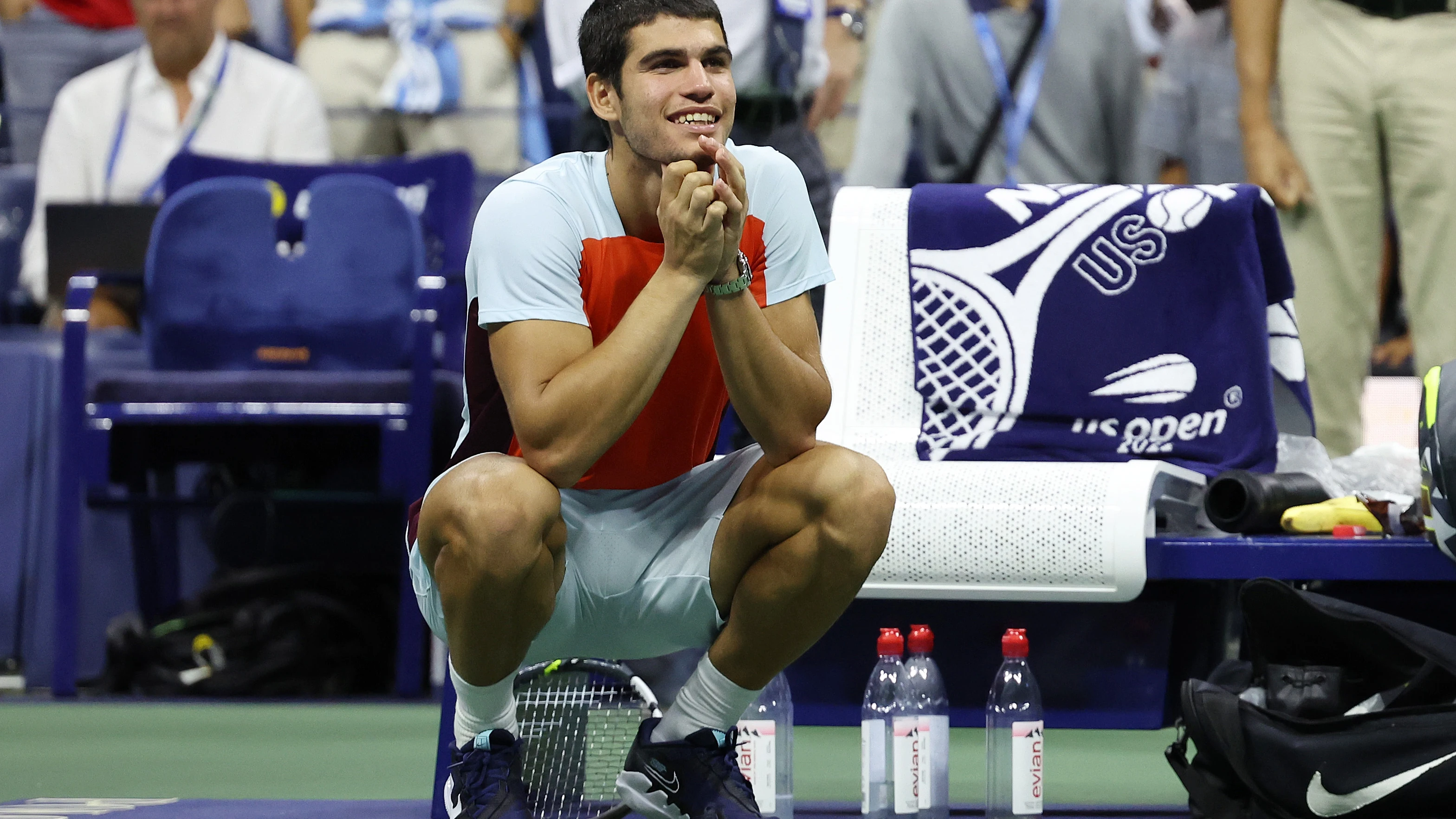 Carlos Alcaraz tras ganar a Frances Tiafoe