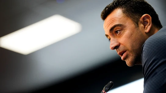 Xavi Hernández, en rueda de prensa Xavi Hernández, en rueda de prensa