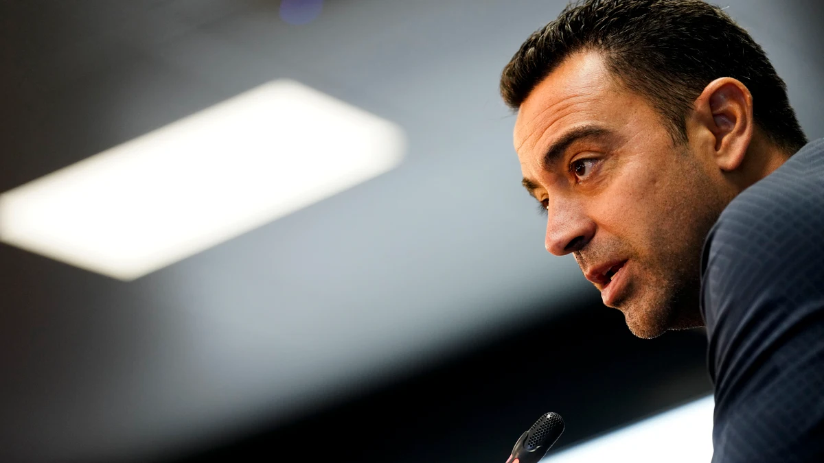 Xavi Hernández, en rueda de prensa