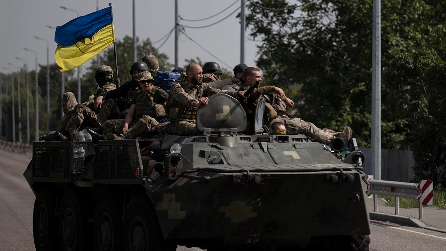 Imagen de un tanque de las tropas ucranianas Imagen de un tanque de las tropas ucranianas
