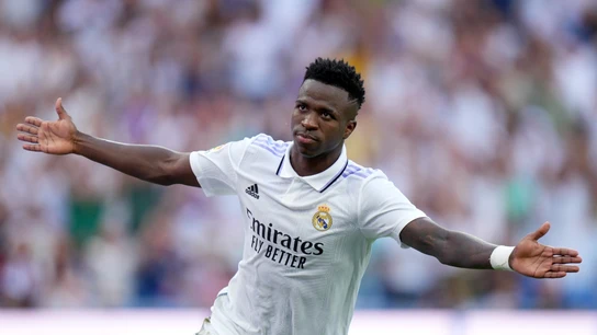 Vinicius celebra su gol frente al Mallorca Vinicius celebra su gol frente al Mallorca