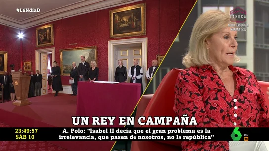 La reflexión de Paloma Barrientos: "Si quitas el envoltorio a la monarquía no nos queda nada" La reflexión de Paloma Barrientos: "Si quitas el envoltorio a la monarquía no nos queda nada"