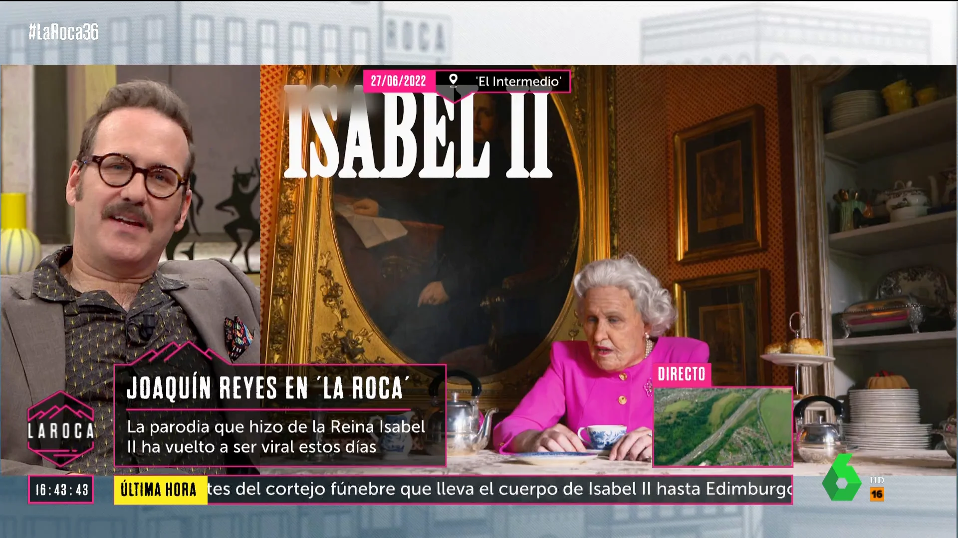 Joaquín Reyes, en la piel de Isabel II: "Maquillado como ella era igual que mi tía abuela"