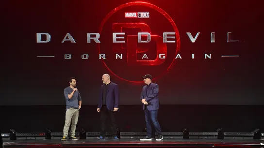 Era uno de los momentos más esperados de la D23: Charlie Cox y Vincent D´Onofrio regresarán con una nueva serie de 'Daredevil'. Era uno de los momentos más esperados de la D23: Charlie Cox y Vincent D´Onofrio regresarán con una nueva serie de 'Daredevil'.