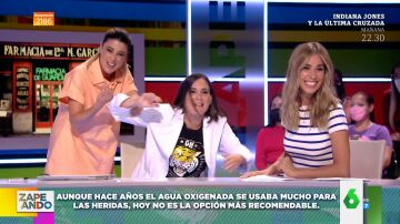 La divertida reacción de Boticaria García cuando Valeria Ros la agarra para que le mire su dedo "hinchado": "¡Me has dado calambre!"