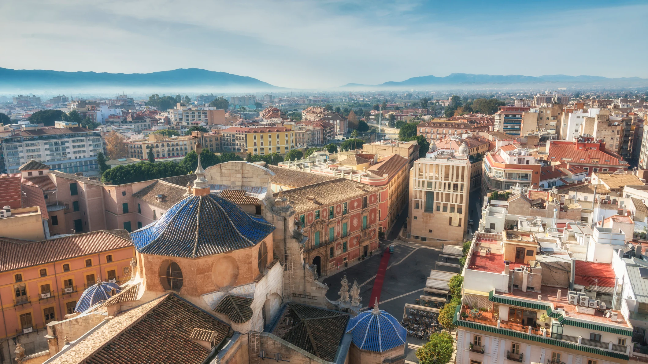 Vista aérea de la ciudad de Murcia
