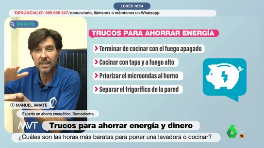 Así puedes ahorrar luz en la cocina: los consejos de Javier Amate para no derrochar Así puedes ahorrar luz en la cocina: los consejos de Javier Amate para no derrochar
