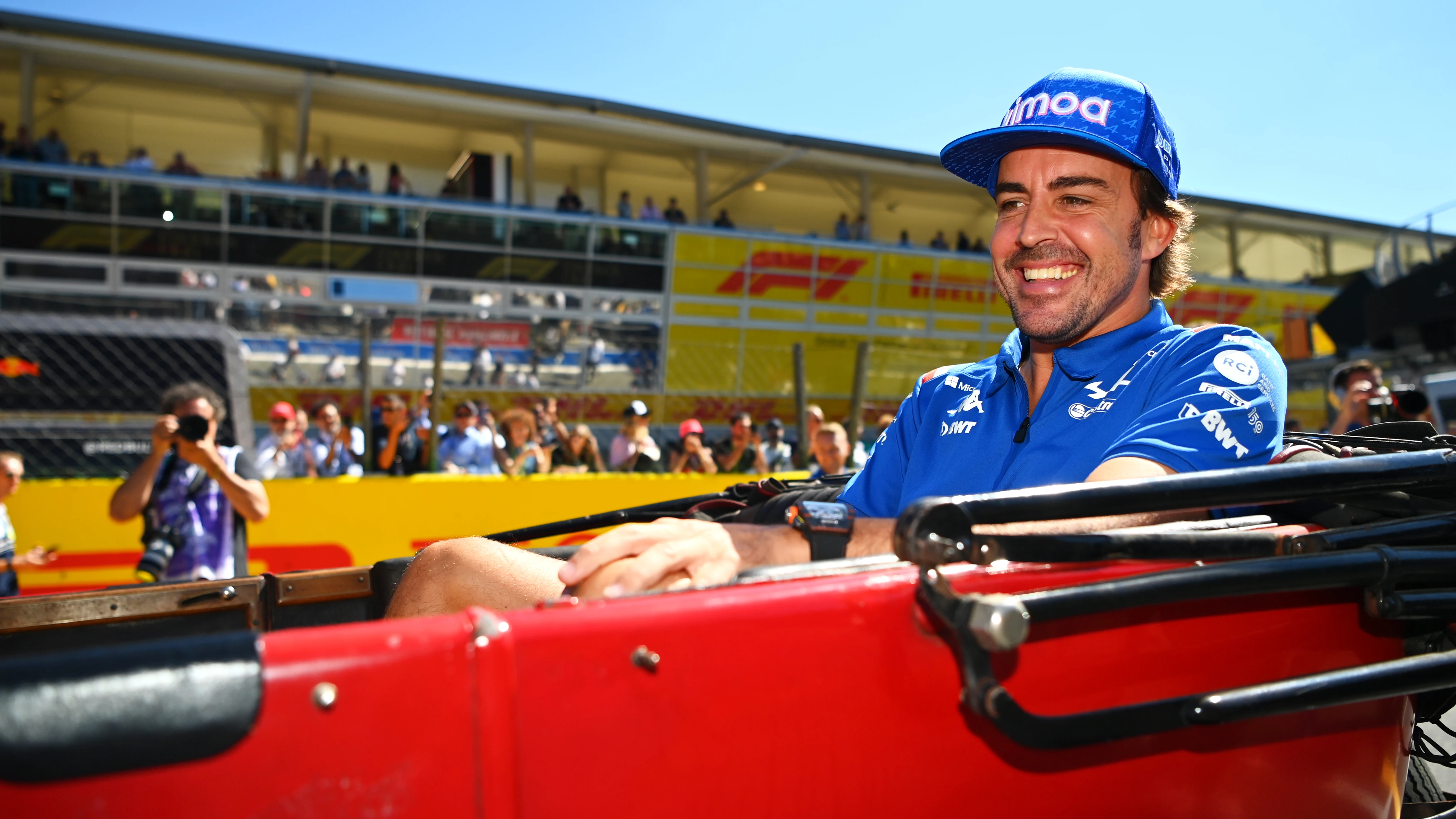 Fernando Alonso, antes del GP de Italia