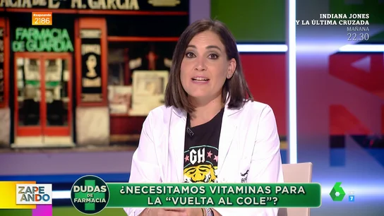 Boticaria García explica si necesitamos vitaminas para la vuelta al cole Boticaria García explica si necesitamos vitaminas para la vuelta al cole