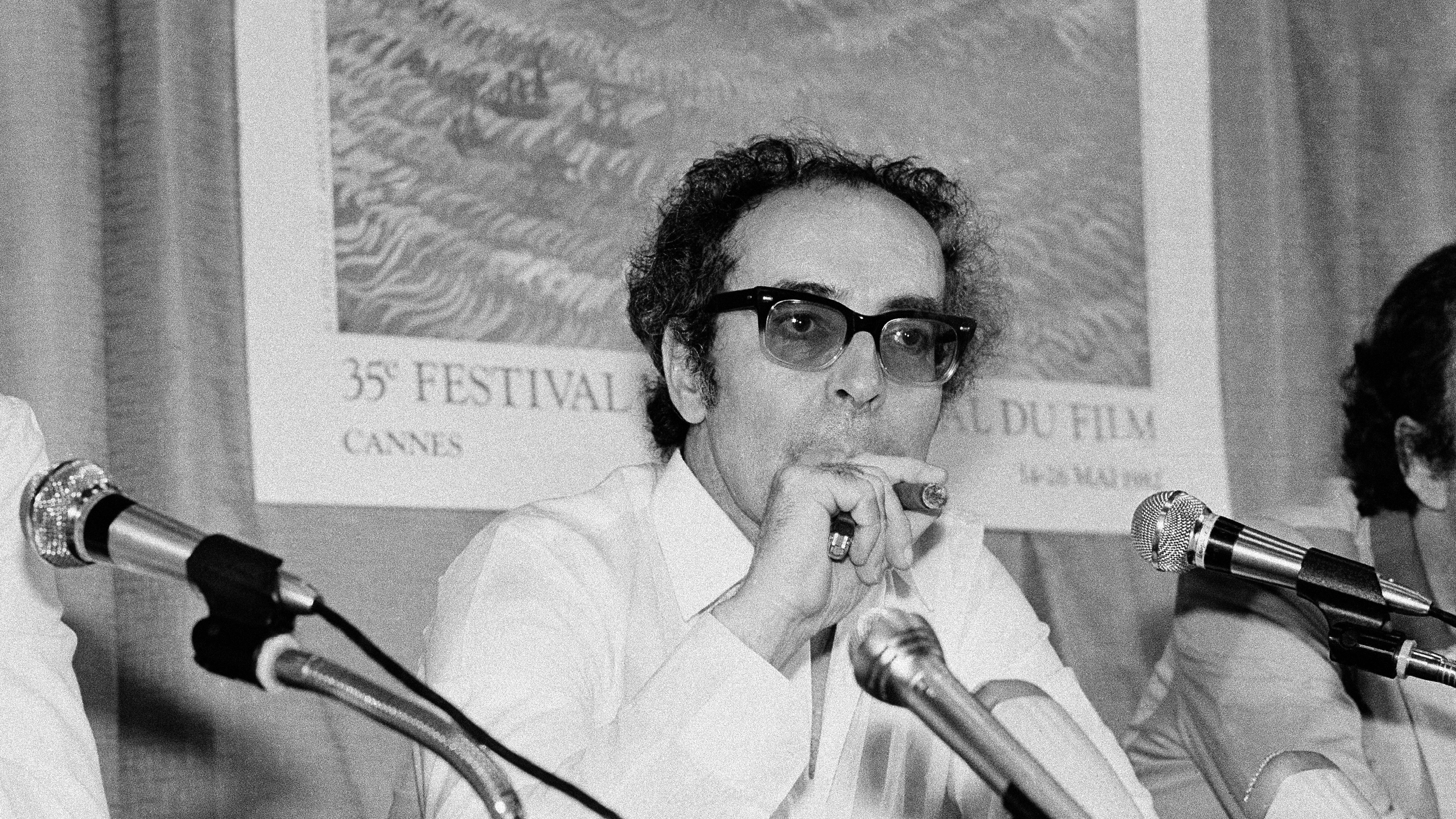 Jean-Luc Godard en el Festival de Cannes en 1982