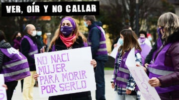  Imagen de archivo de una concentración feminista en Santander 