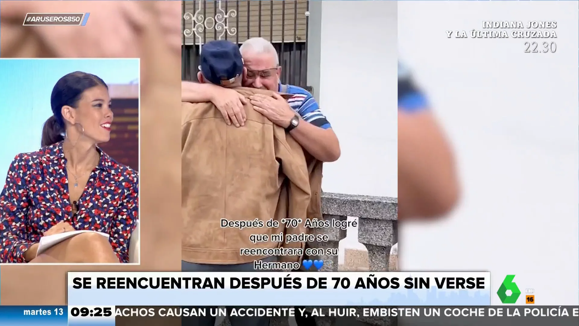 Este es el emotivo momento en el que dos hermanos se reencuentran después de 70 años sin verse