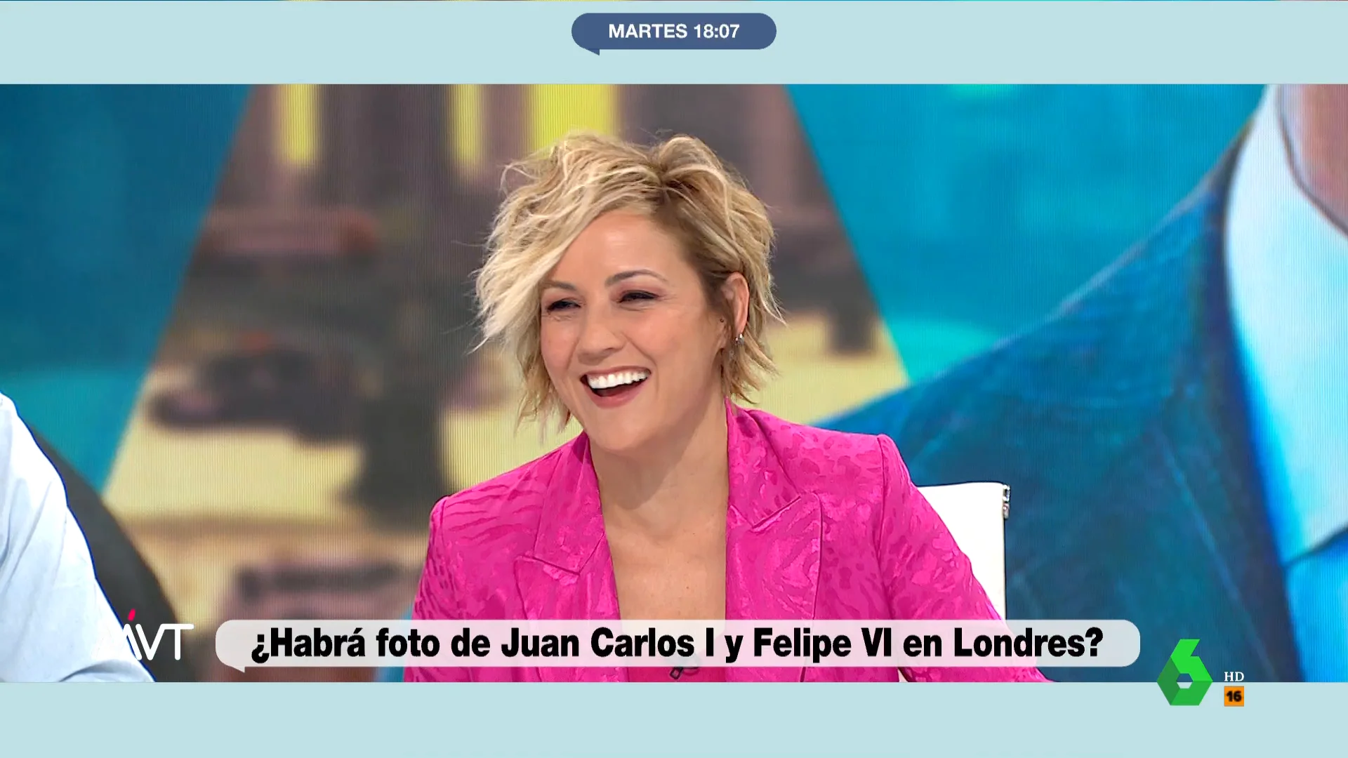 La reacción de Cristina Pardo al escuchar cómo llamaba cariñosamente la reina Isabel II a Juan Carlos I