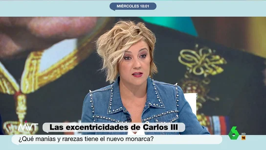 La reacción de Cristina Pardo a una de las excentricidades de Carlos III: "¡Eso es una guarrada!" La reacción de Cristina Pardo a una de las excentricidades de Carlos III: "¡Eso es una guarrada!"