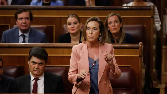 La portavoz del PP en el Congreso, Cuca Gamarra La portavoz del PP en el Congreso, Cuca Gamarra